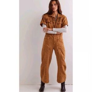 FREE PEOPLE | WE THE FREE MAXIE WASHED COVERALL IN CATHAY SPICE SIZE 2